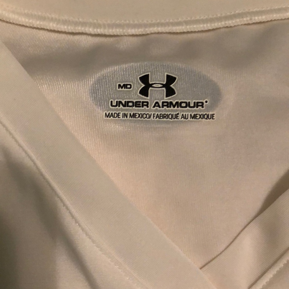 LS white UA undershirt